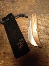 Piccolo Coltello Tascabile Vintage Roncola Con Manico In Ulivo