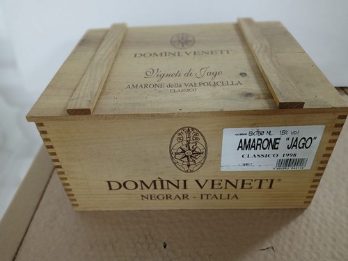 Scatola legno 6 bott - legno,