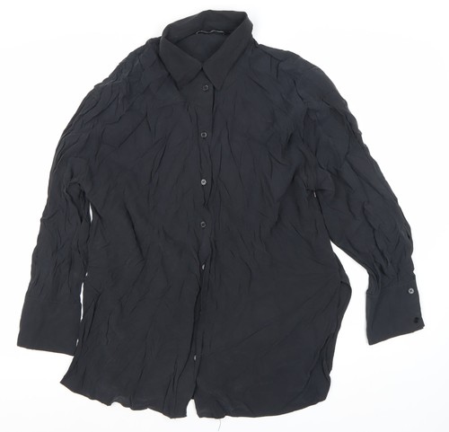Zara camicia uomo nera manica - camicia,