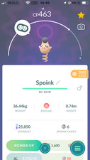 Shiny Spoink Mini PTC 25k