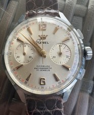 REWEL CRONOGRAFO VINTAGE  - ANNI '60 - 17 RUBIS INCABLOC - OTTIME CONDIZIONI