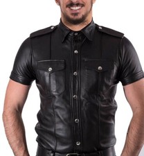 Camicia uomo vera pelle di