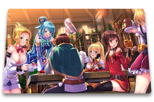 Konosuba anime playmat tcg ccg - tcg,