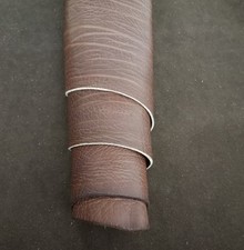 VERA PELLE DI AVANCORPO DI TORO CONCIA MISTA CALZATURA PELLETTERIA COLLARI LARP 