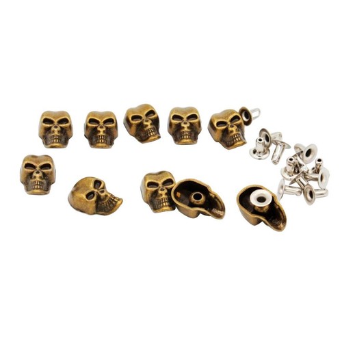 Set rivetti con teschio - 10,