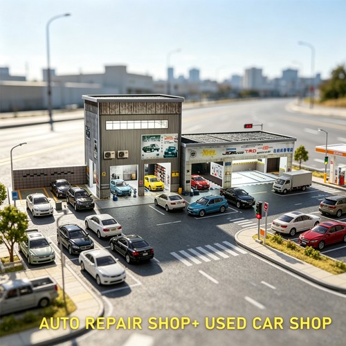 Diorama garage led - de,