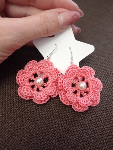 Orecchini handmade uncinetto - orecchini,