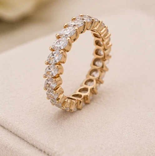 Fede nuziale 4ctw moissanite - 4ctw,