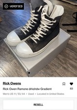 Rick Owens DRKSHDW Ramones