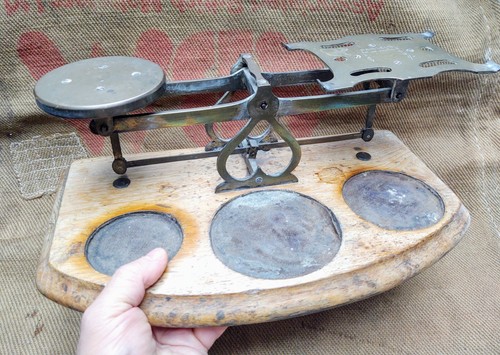 Large antique scales unusual - large,
