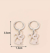 1 paio orecchino gatto gattini