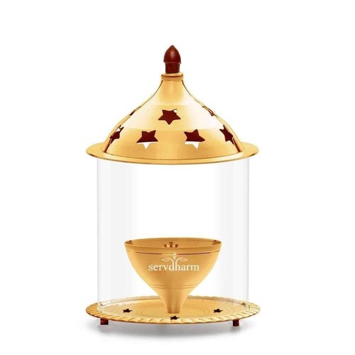 Brass akhand diya - brass,