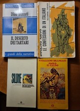 Lotto di 4 libri - Romanzi d'epoca (Buzzati Nievo Silone Brancati) - v. elenco