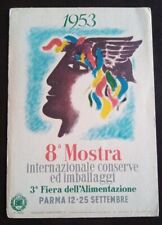 1953 Parma  3° fiera dell'alimentazione - illustratore Mattioli