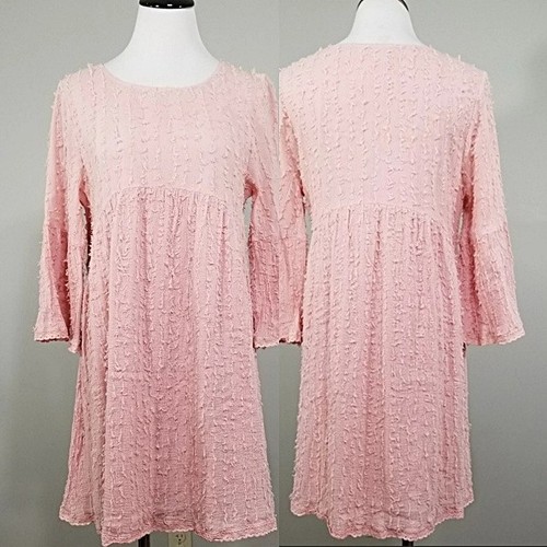 Abito paisley vine rosa frange - rosa,