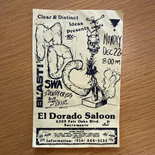 Punk mini show flyer - punk,