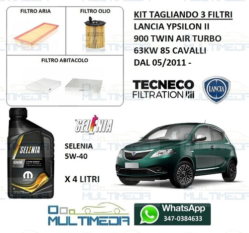Kit tagliando filtri 4lt olio - 4lt,
