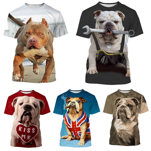 Shirt girocollo bulldog - t-shirt,