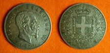 5 LIRE 1871 ZECCA MILANO SPL