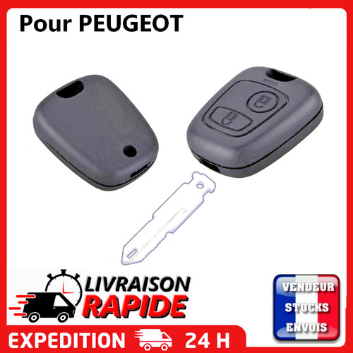 Coque clé pour peugeot 206 - clé,
