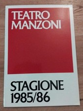 TEATRO MANZONI STAGIONE 1985 /