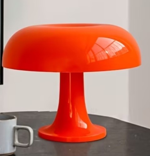 Lampada forma fungo arancione