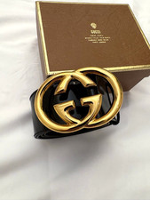 Gucci gold buckle belt - BRAND