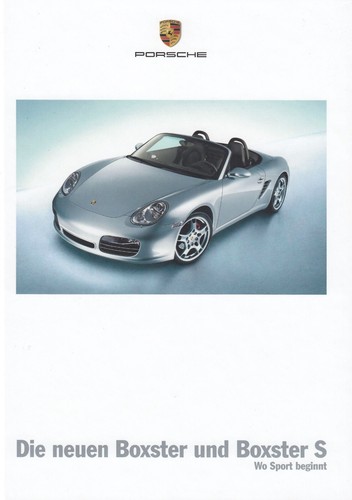 Porsche boxster 987 - s, depliant