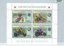 M2357 - 2006 CONGO, FOGLIO MINIATURE: Moto, Yamaha, Honda, Lions, Rotary