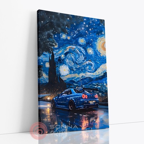 Van gogh nissan gtr r34 - van,