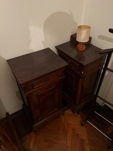 Coppia comodini vintage art - comodini,