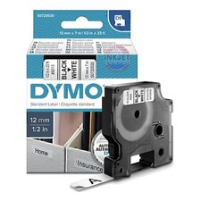Dymo S0720530 Nastri D1 12 mm x 7 m Bianco