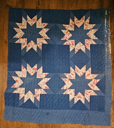Antique fabric quilt piece - quilt,