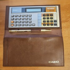 Calcolatrice Elettronica Vintage CASIO CHECKBOOK CB-100 Anni '80 