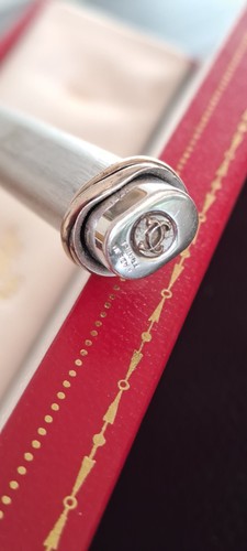 Penna sfera argento e oro - a,