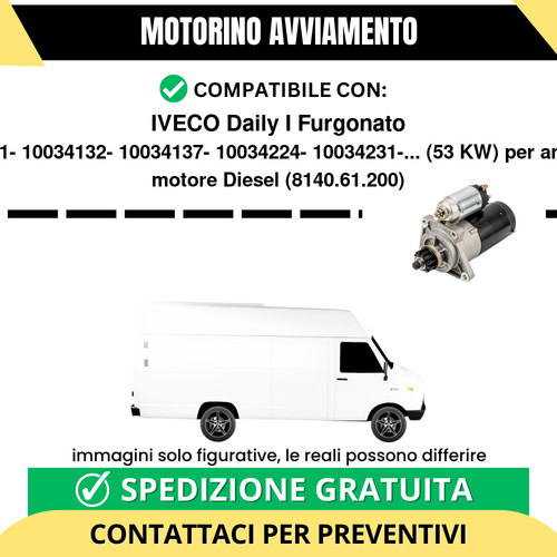 Motorino avviamento iveco - motorino,