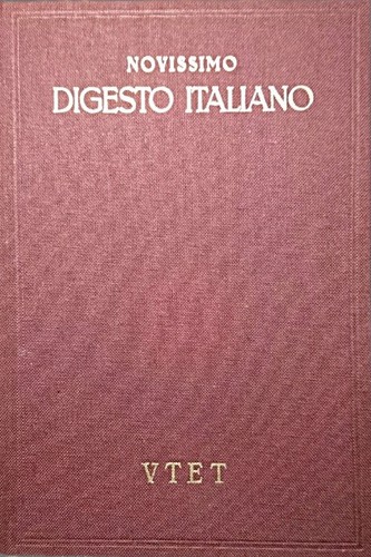 Novissimo digesto italiano - novissimo,