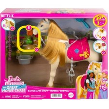 Mattel Barbie Tornado, cavallo interattivo con Luci Suoni ed Accessori