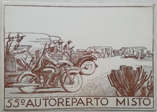 Cartolina autoreparto misto - 55,