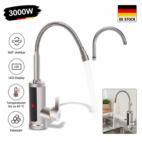 Rubinetto elettrico led - rubinetto, caldo