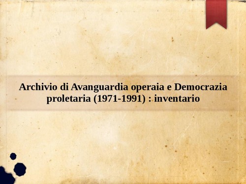 Archivio avanguardia - archivio,
