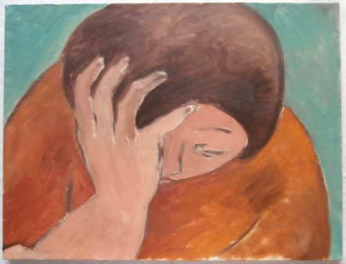 Dipinto volto donna quadro - donna,