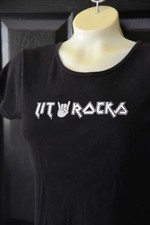 Lit band womens shirt preowned - band,
