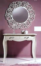 MOBILE CONSOLLE SAGOMATA 2 CASSETTI LACCATA BIANCAxINGRESSO SALA ENTRATA 3108