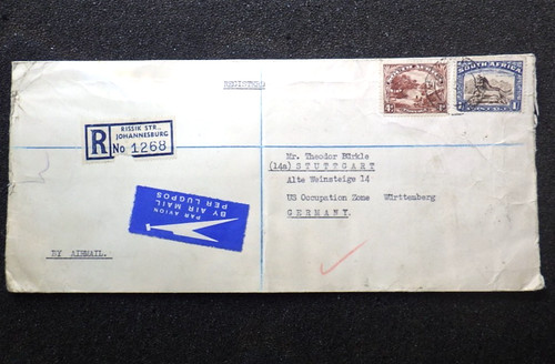 Sudafrica 1948 posta - , aerea