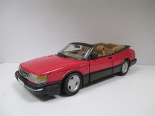 SAAB 900 TURBO Cabriolet Rouge Red Rot par ANSON 30307 au 1/18