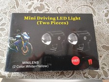 Coppia Faretti Supplementari LED Moto 60W Universali con Interruttore 6000K 