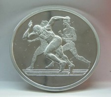  MONETA ARGENTO 925- 34 GRAMMI GRECIA 10 EURO 2004 OLIMPIADI, FDC/PROOF +CERTIF