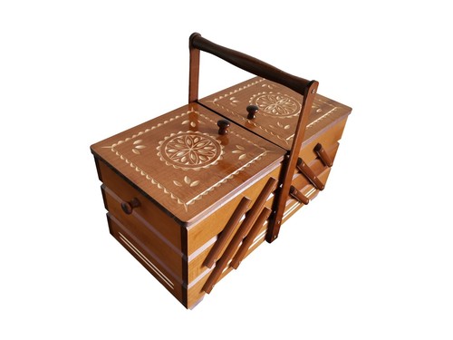 Scatola cucito legno - scatola,