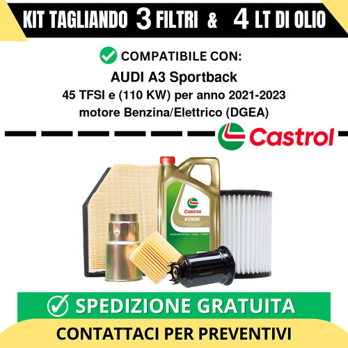 Tagliando per audi - audi, a3